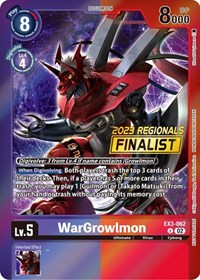 WarGrowlmon (2023 Regionals Finalist)