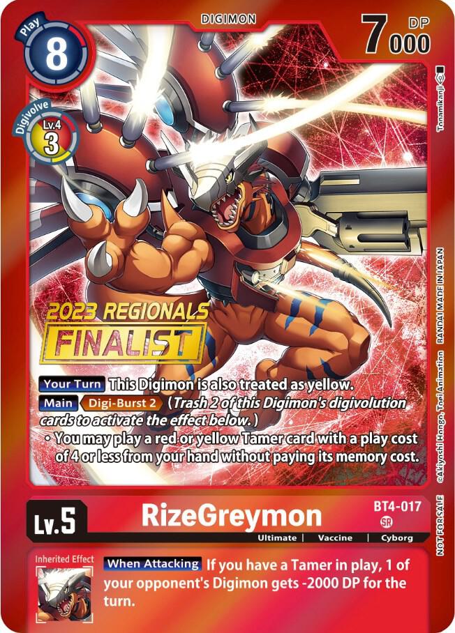 RizeGreymon (2023 Regionals Finalist)