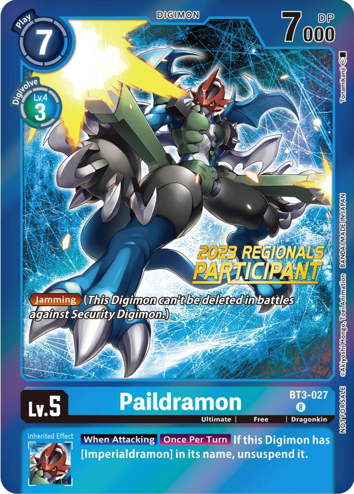 Paildramon 2023 Regionals Participant (Foil)