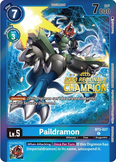 Paildramon (2023 Regionals Champion) Release Special Booster 1.5 card price