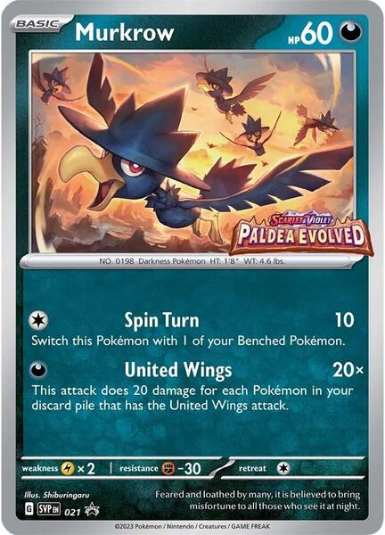 Murkrow - 021 (Prerelease) card image