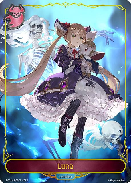 シャドウバースエボルヴ　ルナ　リーダーカード　BP-01 パラレル Luna - BP01: Advent of Genesis - Shadowverse: Evolve