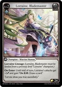 Lorraine, Blademaster