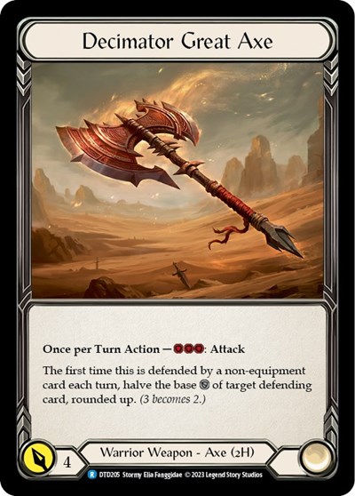 Decimator Great Axe Dusk till Dawn card price