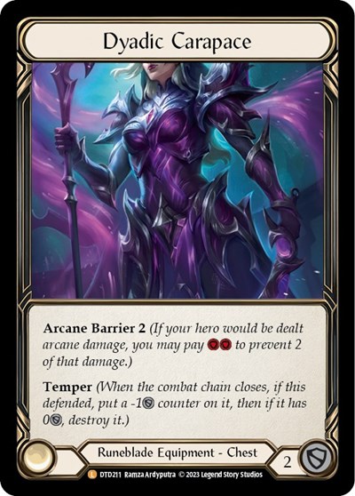 Dyadic Carapace Dusk till Dawn card price
