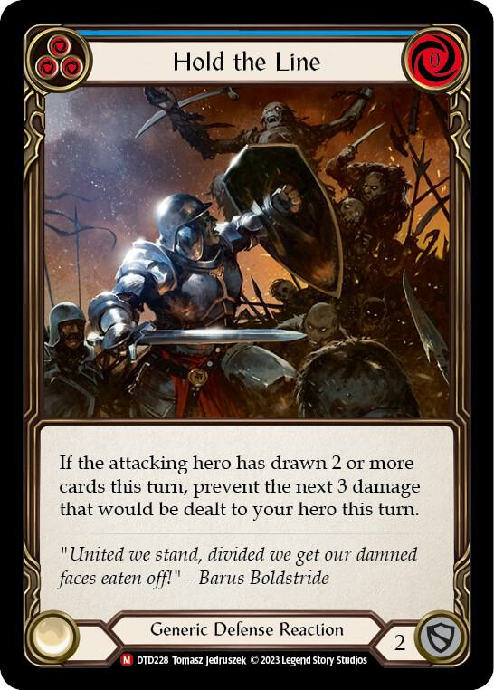 Hold the Line - Dusk till Dawn - Flesh and Blood TCG - TCGplayer.com