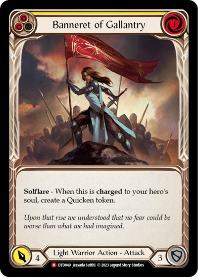 Banneret of Gallantry card