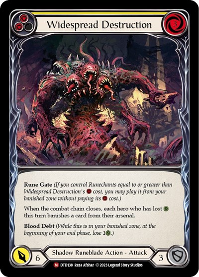 Widespread Destruction Dusk till Dawn card price
