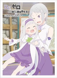 Curtain Damashii Imported Card Sleeves Re:ZERO -Starting Life in Another World- Sleeves - Emilia & Fortuna (65-pack)
