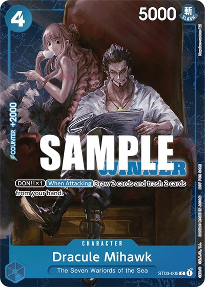 Dracule Mihawk (Winner Pack Vol. 4) One Piece Promotion Cards C One Piece card — value and price