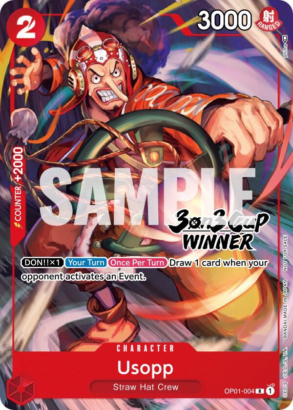 Usopp (3-on-3 Cup) [Winner] - One Piece Promotion Cards - One