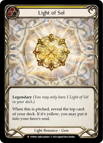 Light of Sol Dusk till Dawn card price