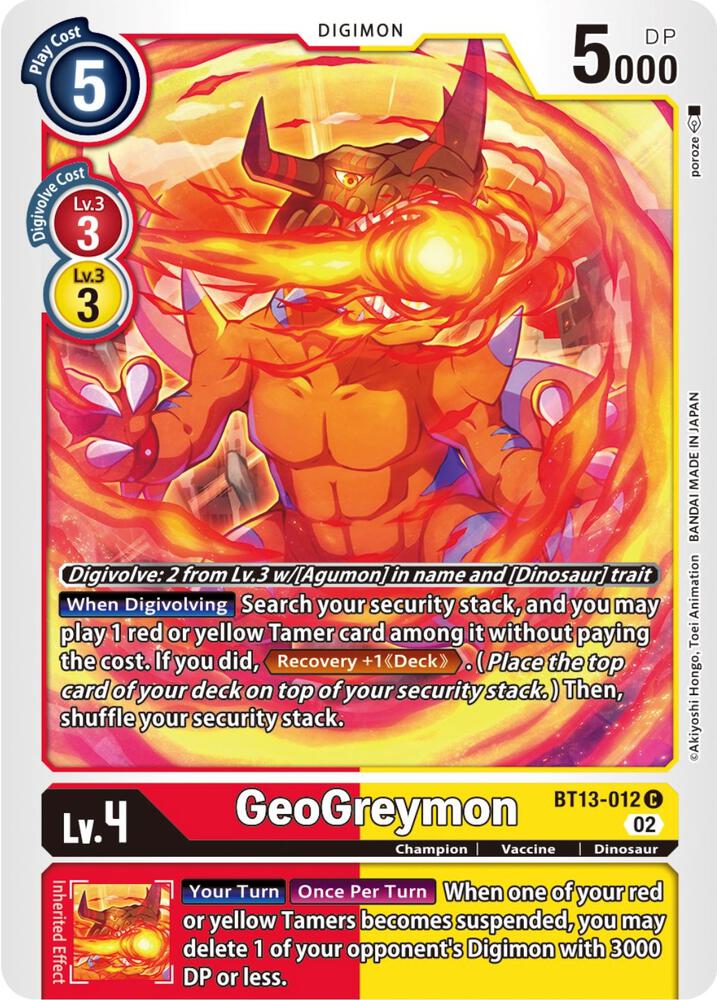 Geogreymon - Versus Royal Knights - Digimon Card Game - TCGplayer.com