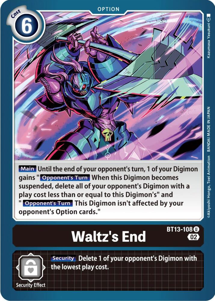 Waltz's End - Versus Royal Knights - Digimon Card Game - TCGplayer.com