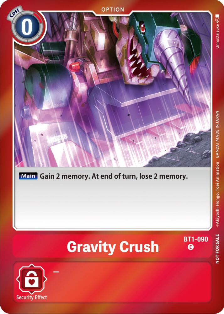Gravity Crush Event Pack 5 digimon card