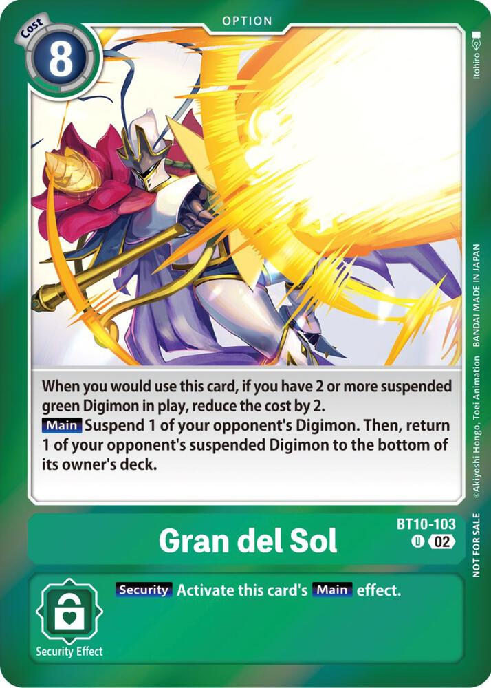 Gran del Sol Event Pack 5 digimon card