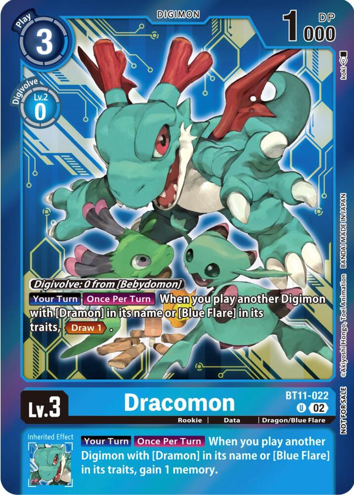 Dracomon Event Pack 5 digimon card