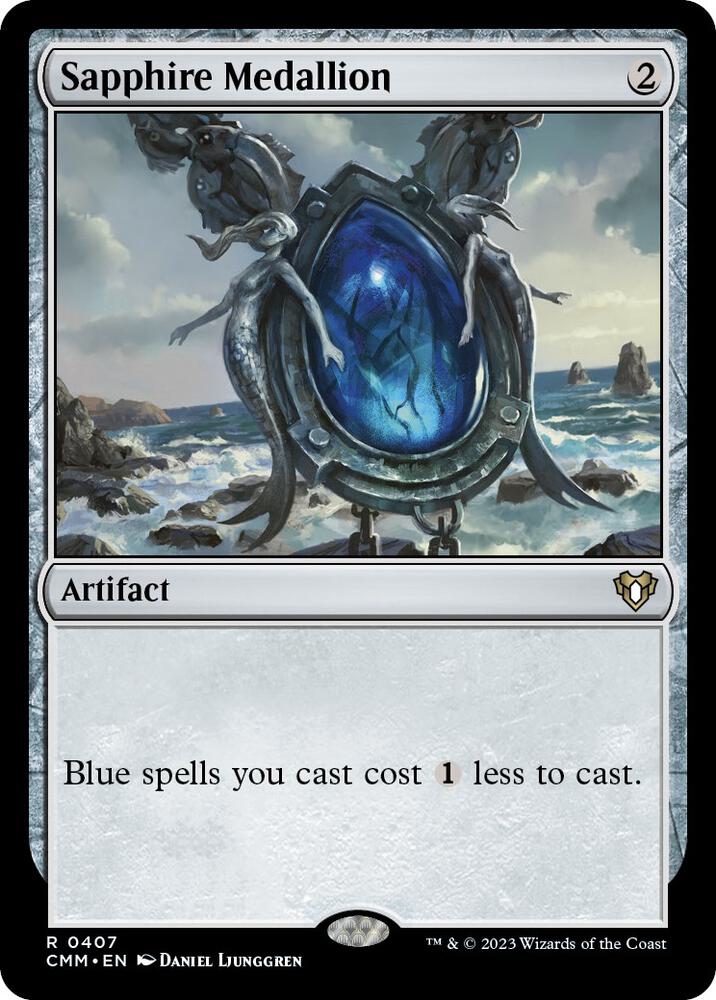 Sapphire Medallion - Commander Masters - Magic: The Gathering