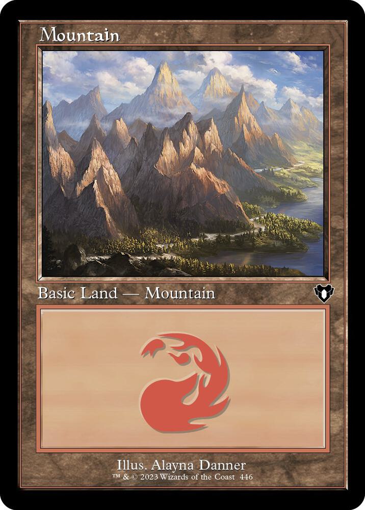 Mountain (446) (Retro Frame) 446 card