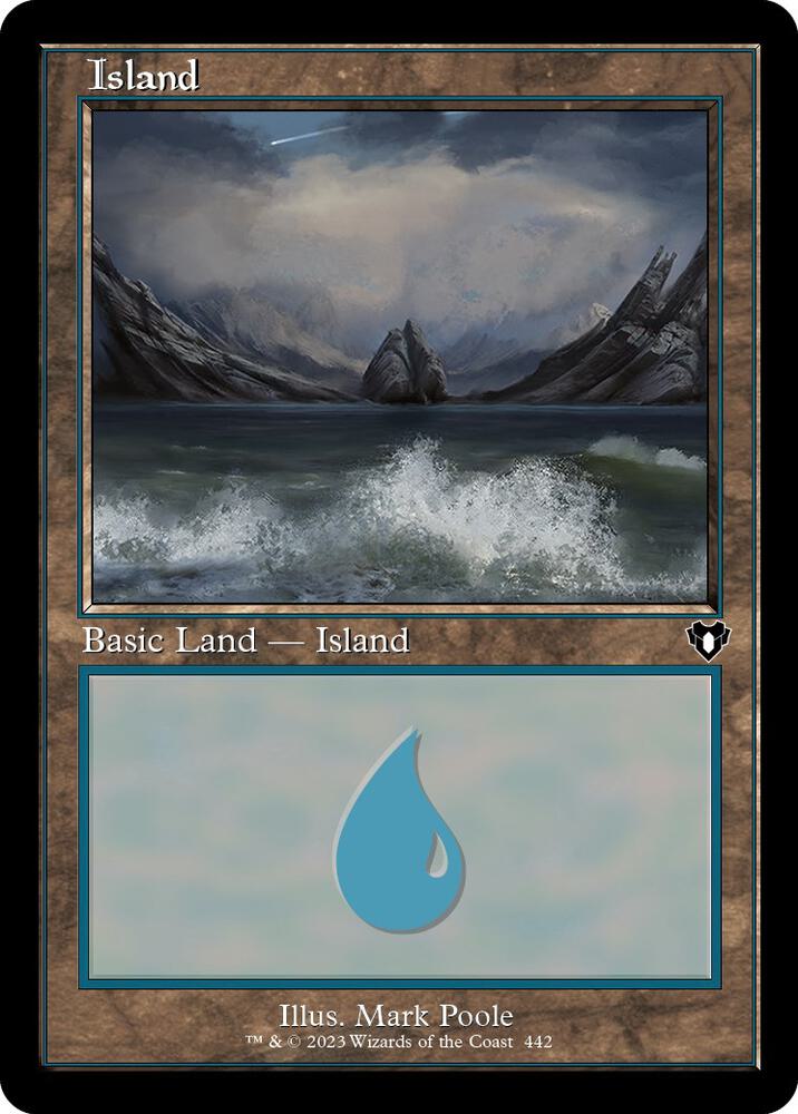 Island (442) (Retro Frame) - Commander Masters - Magic: The