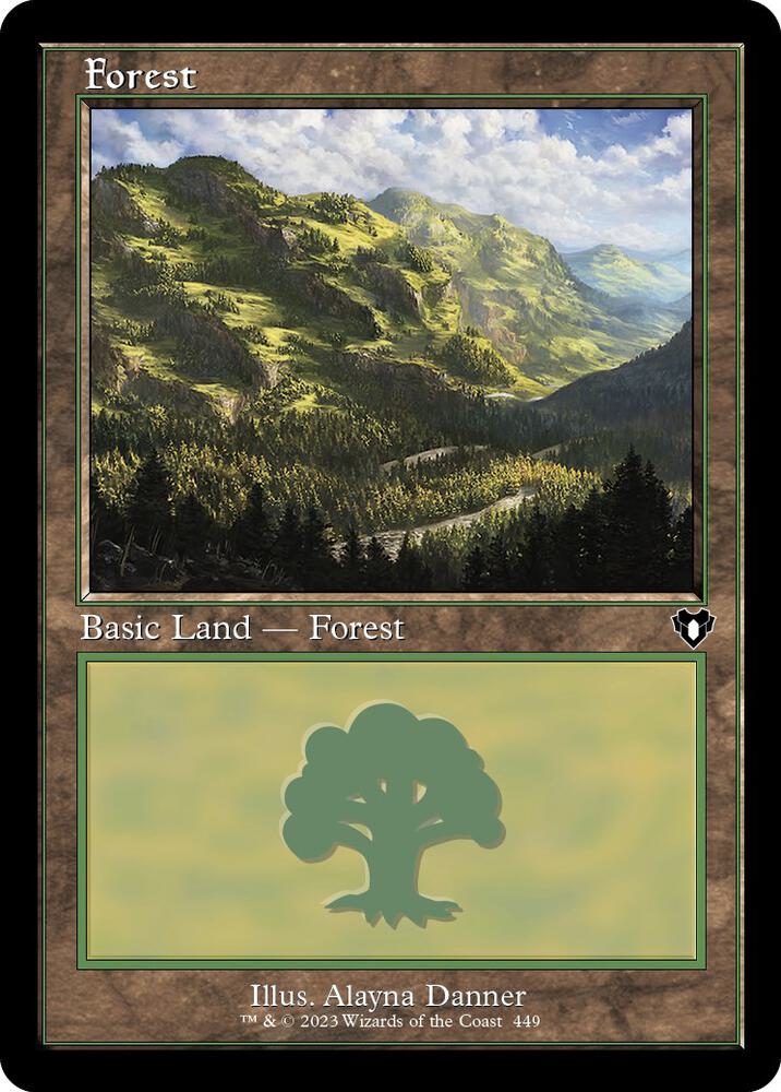 Forest (449) (Retro Frame) 449 card