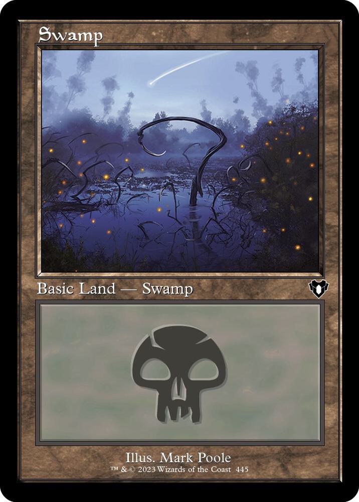 Swamp (445) (Retro Frame) - Commander Masters - Magic: The