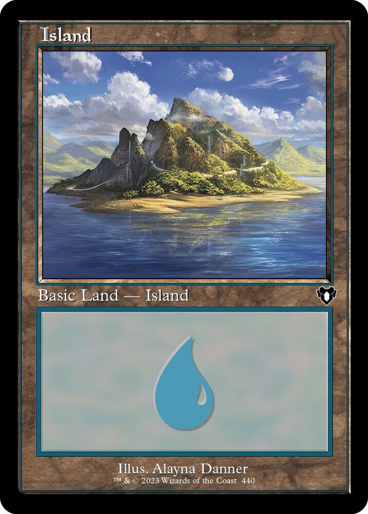Island (440) (Retro Frame) - Commander Masters - Magic: The