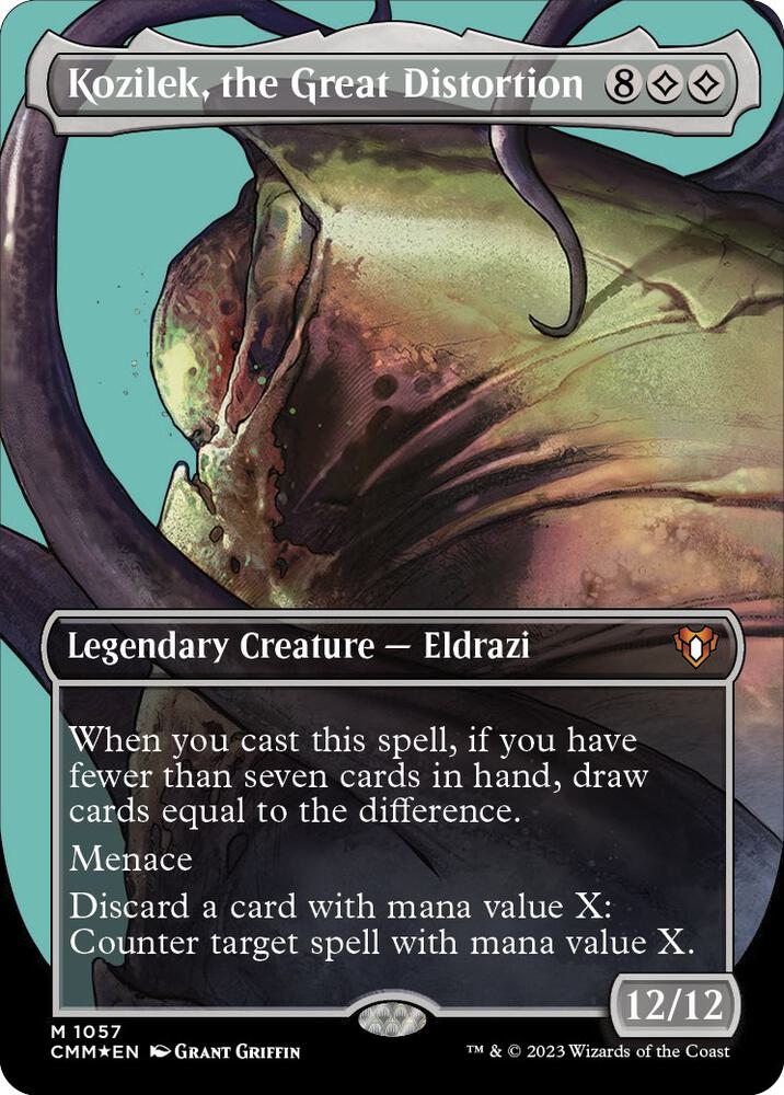 フィラーカード　mtg Kozilek, the Great Distortion (Textured Foil) - Commander Masters