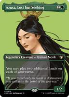 Azusa, Lost but Seeking (Borderless) - Commander Masters - Magic