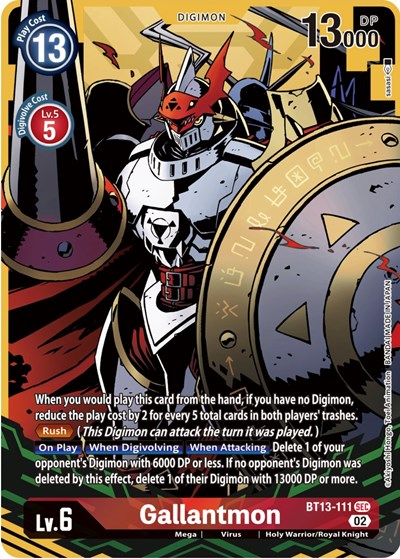 Gallantmon (Alternate Art) Versus Royal Knights card price
