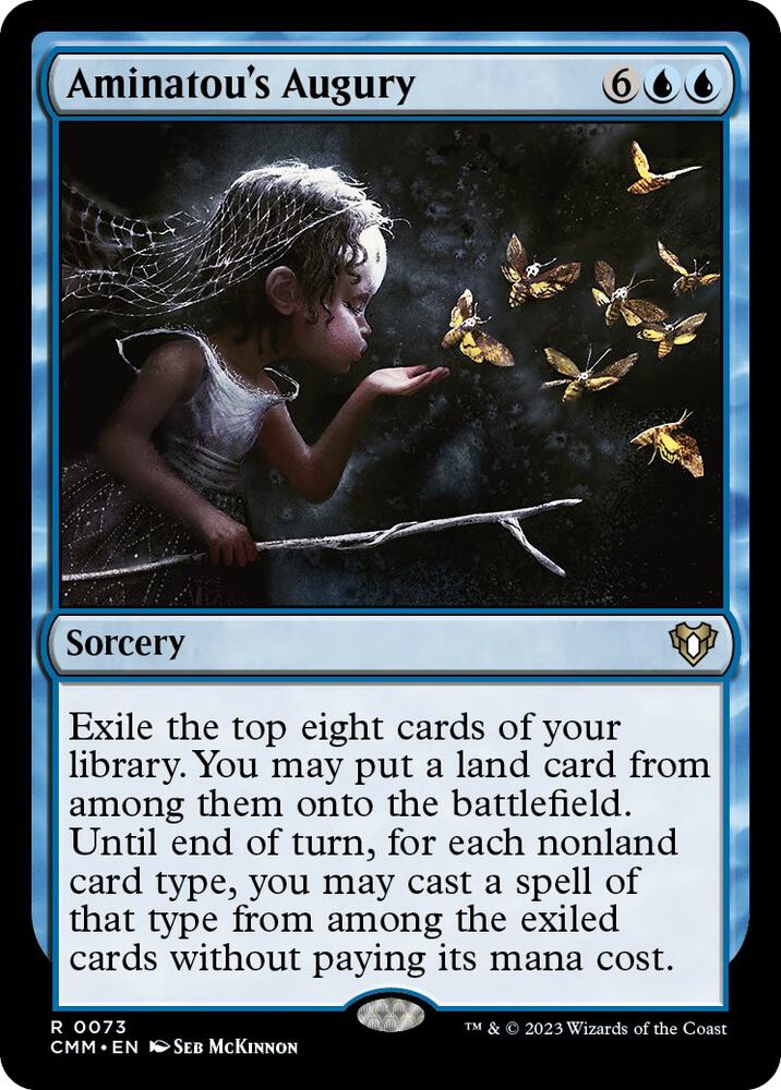 seb アーティストプルーフ Aminatou's Auguryアミナトゥの占い Aminatou's Augury - Commander Masters - Magic: The Gathering