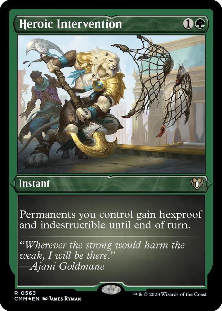 Heroic Intervention (Foil Etched) - Commander Masters - Magic: The Gathering  - TCGplayer.com