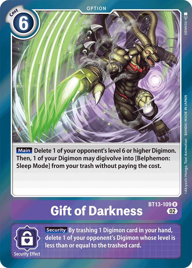 Gift of Darkness BT13-109 R card