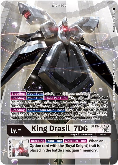 King Drasil_7D6 (Alternate Art) Versus Royal Knights card price