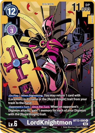 LordKnightmon (Alternate Art) Versus Royal Knights card price