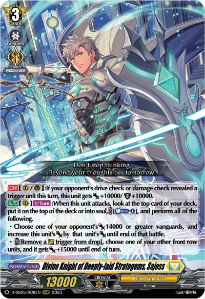 Divine Knight of Deeply-laid Strategems, Sajess