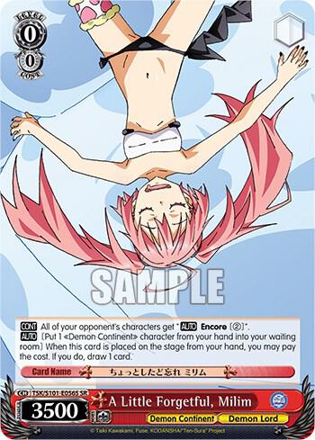 A Little Forgetful, Milim (SR)