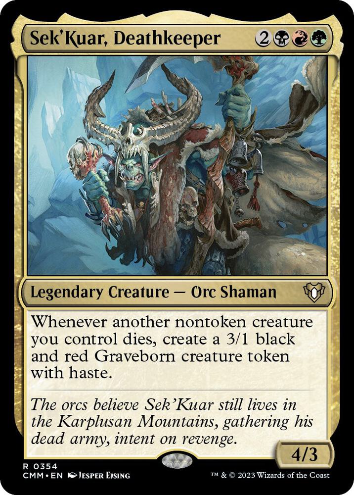 Sek'Kuar, Deathkeeper 354 card