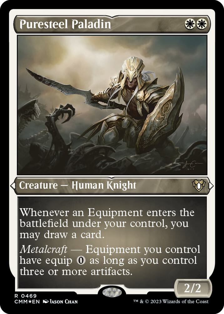 Puresteel Paladin (Foil Etched) - Commander Masters - Magic: The