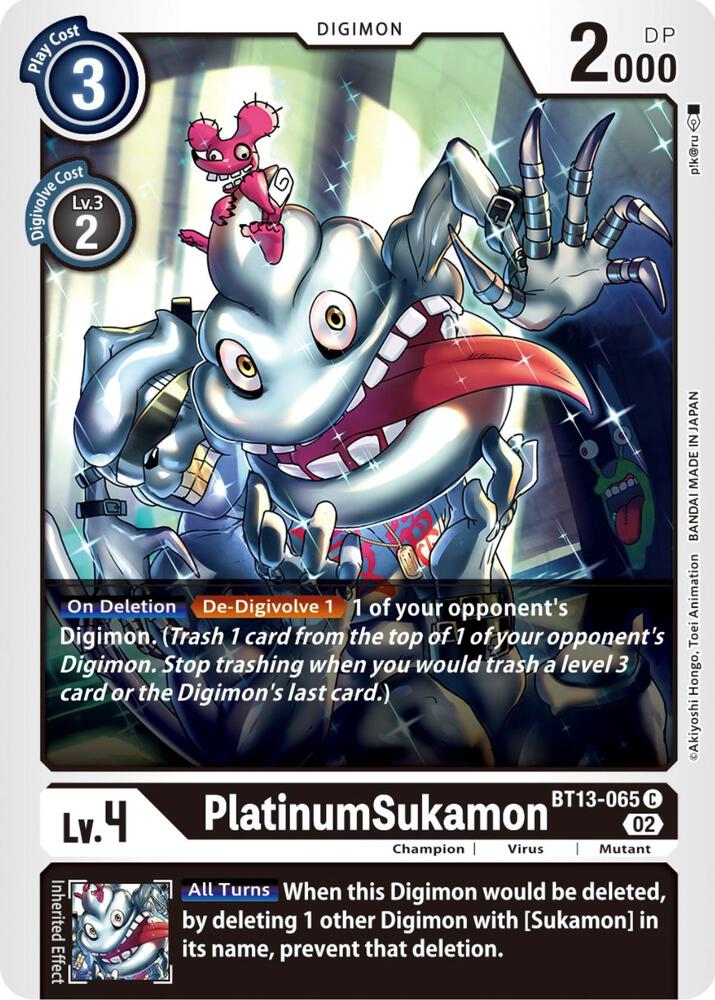 PlatinumSukamon - Versus Royal Knights - Digimon Card Game