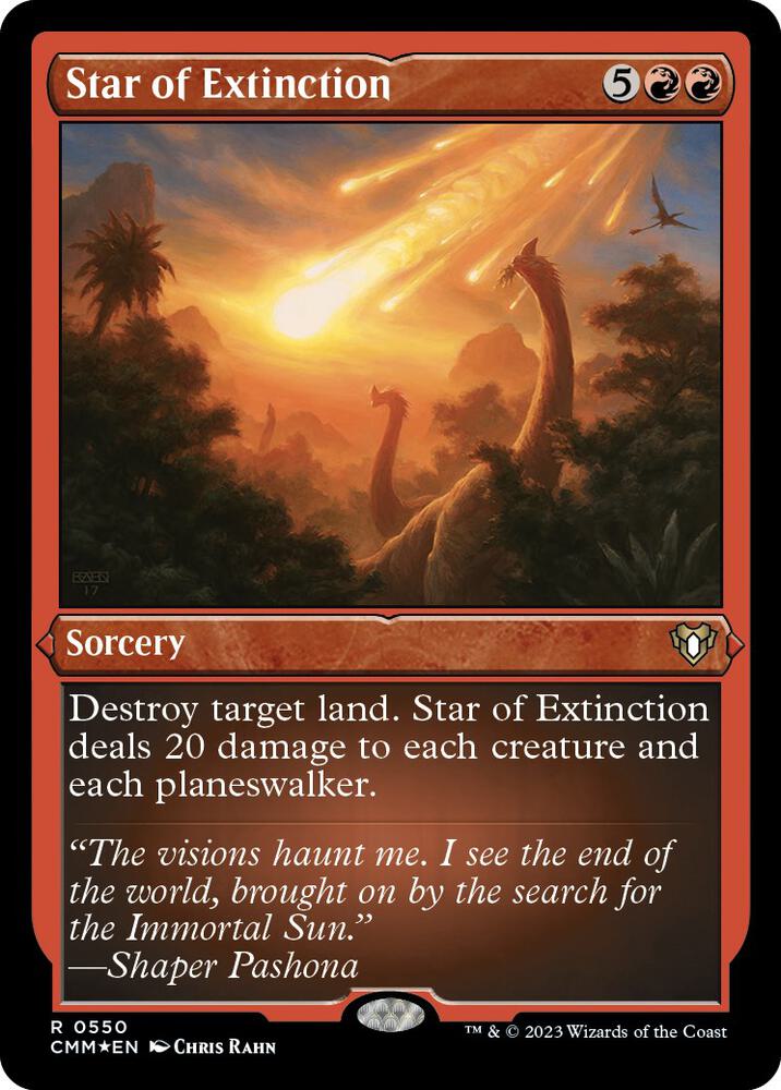 Star of Extinction (Foil Etched) 550 card