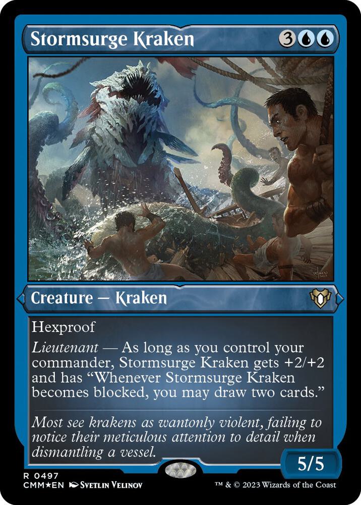 Stormsurge Kraken (Foil Etched) 497 card