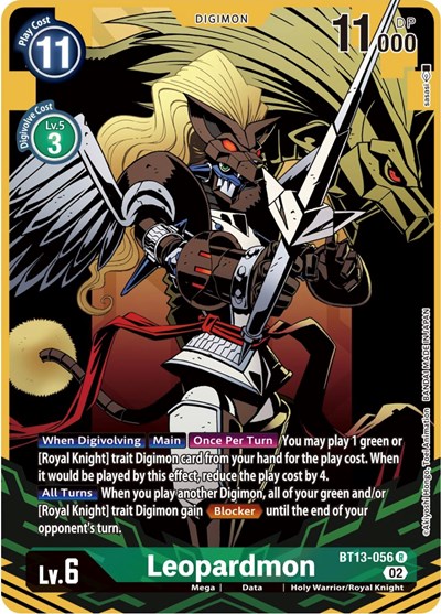Leopardmon (Alternate Art) Versus Royal Knights card price