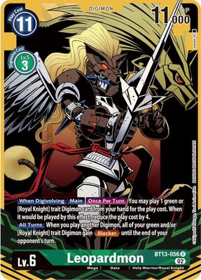 Leopardmon (Alternate Art) - Versus Royal Knights - Digimon Card