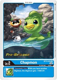 Chapmon (Versus Royal Knights Pre-Release Cards)