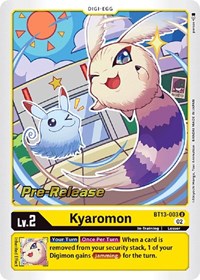 Kyaromon (Versus Royal Knights Pre-Release Cards)