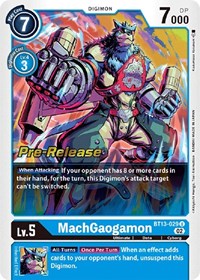 MachGaogamon (Versus Royal Knights Pre-Release Cards)