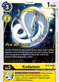 Kudamon (Versus Royal Knights Pre-Release Cards)