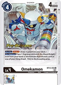Omekamon (Versus Royal Knights Pre-Release Cards)
