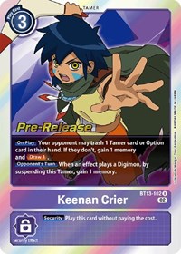 Keenan Crier (Versus Royal Knights Pre-Release Cards)